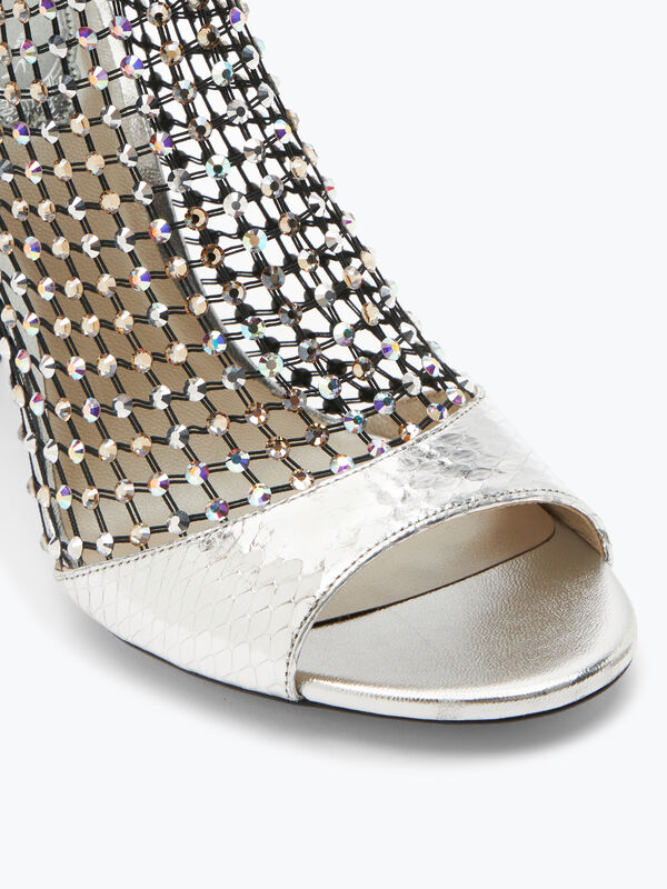 jeweled galaxia silver sandal 105 rene caovilla