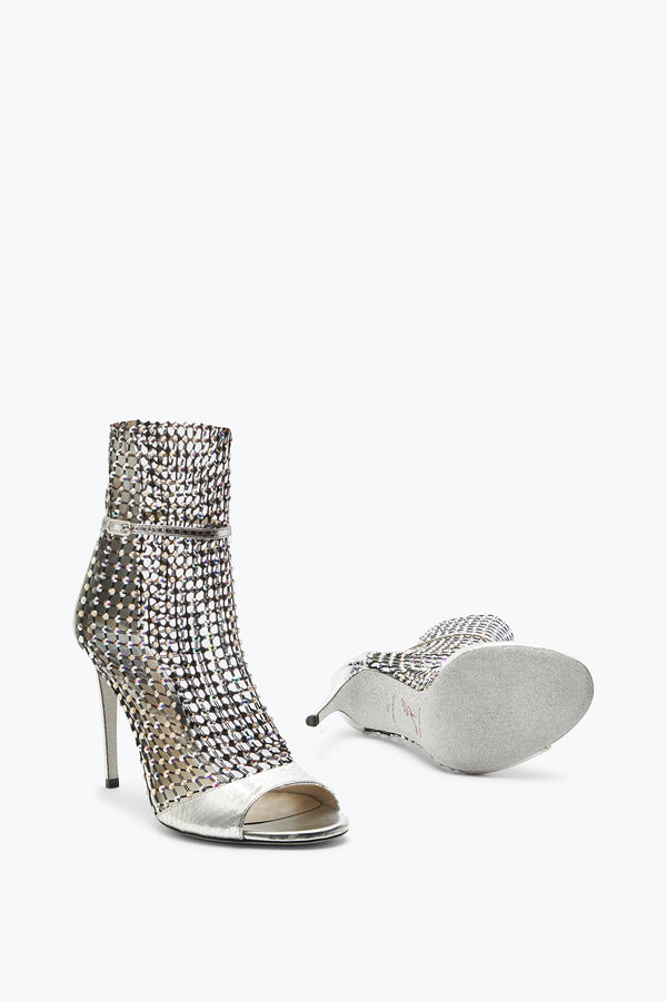 jeweled galaxia silver sandal 105 rene caovilla