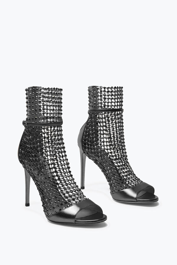 jeweled galaxia metallic antracit sandal 105 rene caovilla
