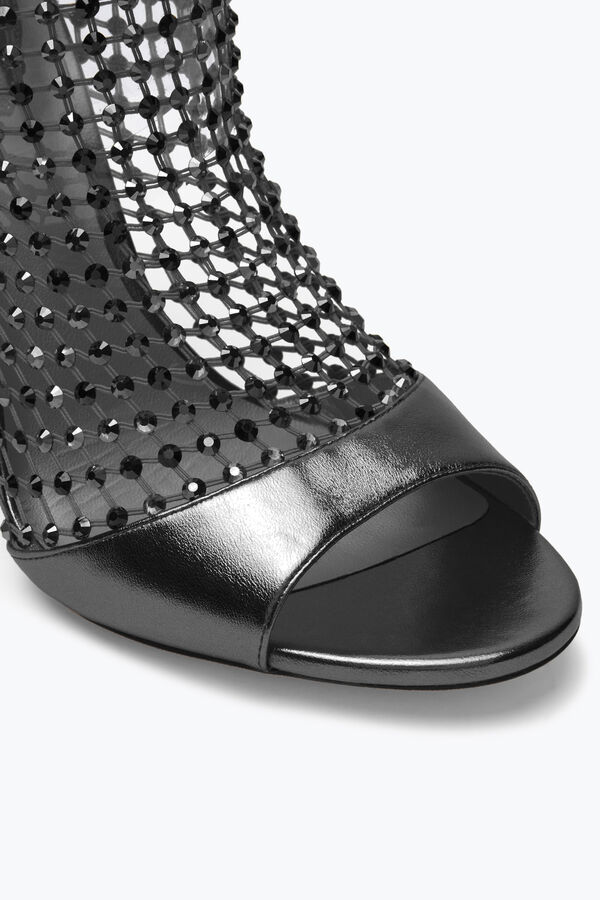 jeweled galaxia metallic antracit sandal 105 rene caovilla