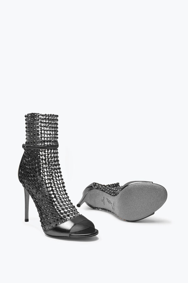 jeweled galaxia metallic antracit sandal 105 rene caovilla