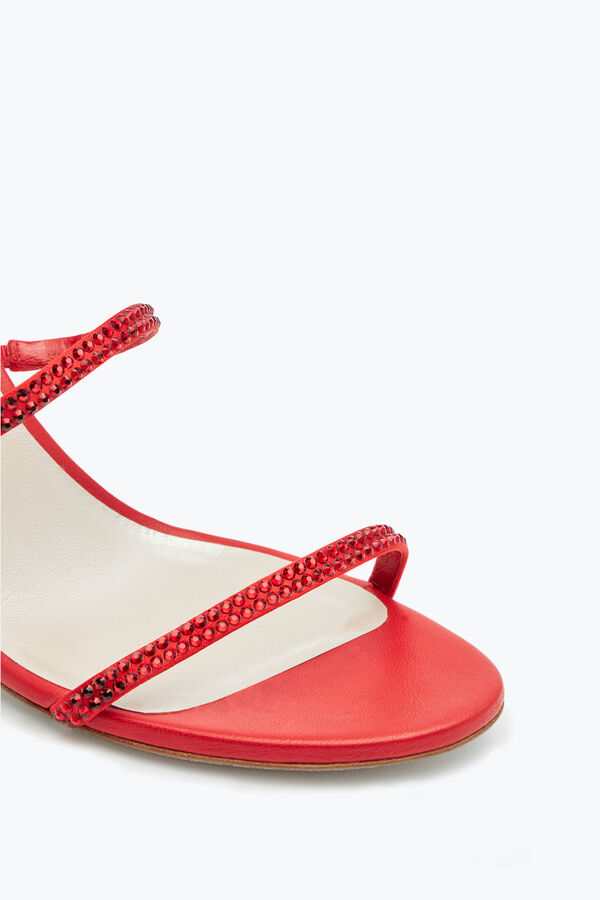 jeweled cleo röd sandal 80 rene caovilla