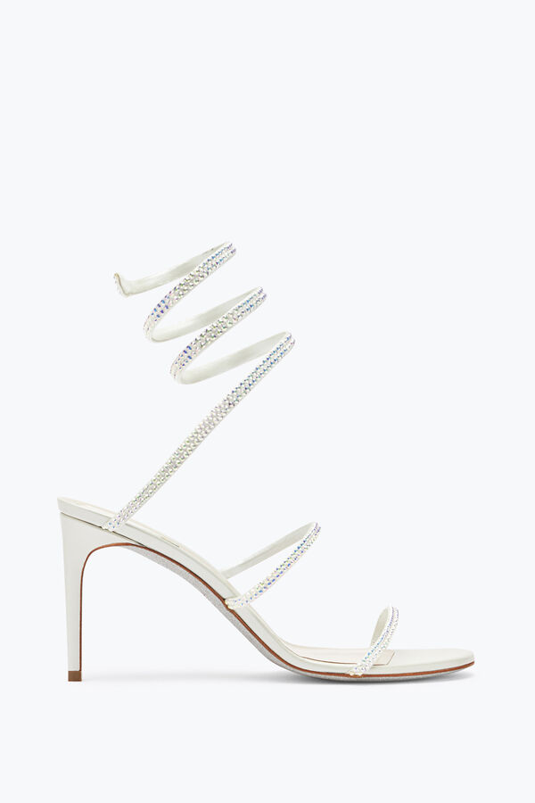 jeweled satin jewel sandaler cleo rene caovilla