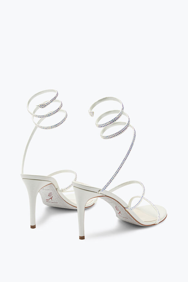 jeweled satin jewel sandaler cleo rene caovilla