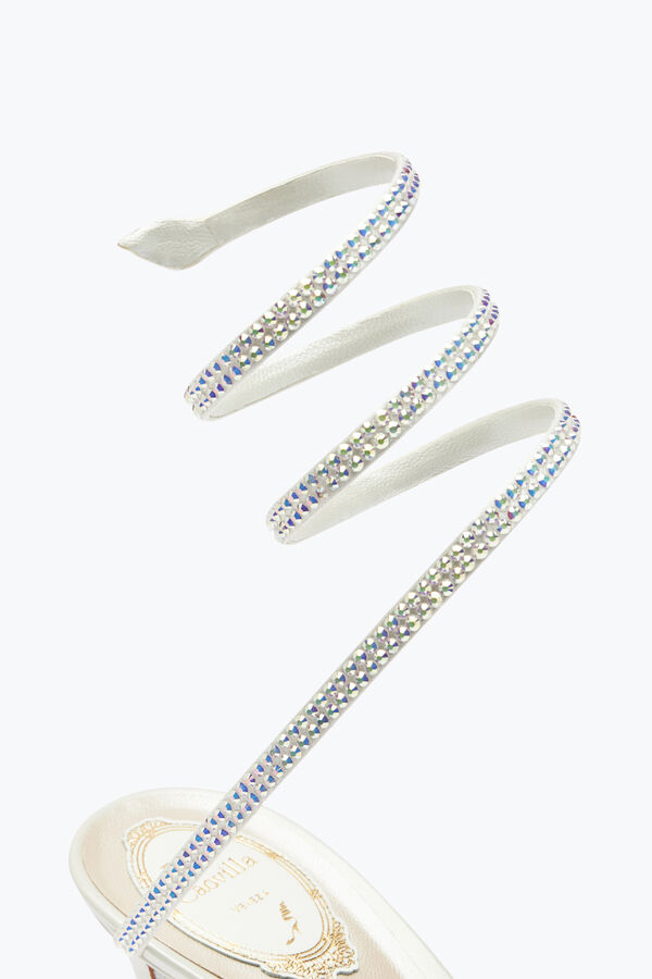 jeweled satin jewel sandaler cleo rene caovilla