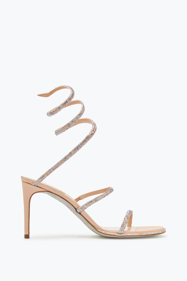 jeweled cleo rosa sandal 80 rene caovilla