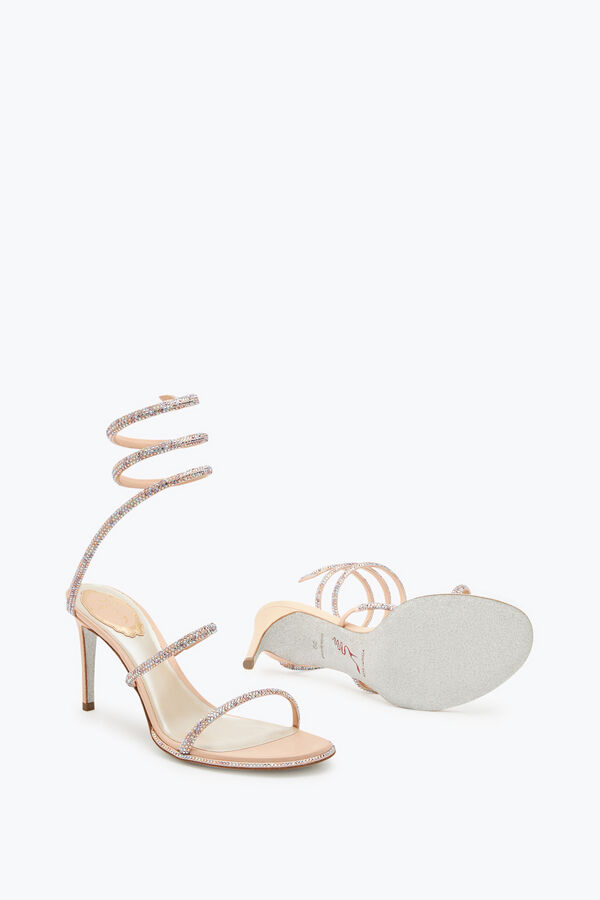 jeweled cleo rosa sandal 80 rene caovilla
