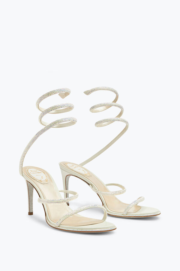 jeweled cleo vit sandal 80 rene caovilla