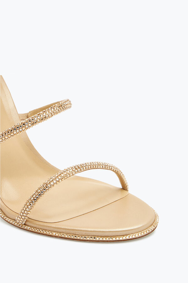 jeweled cleo guld sandal 105 rene caovilla