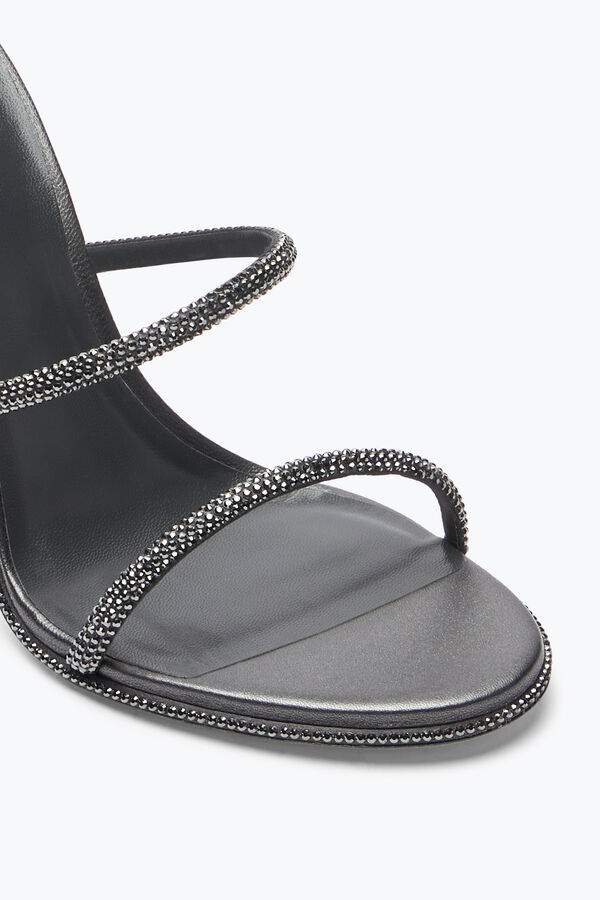 jeweled cleo antracit sandal med kristaller 105 rene caovilla