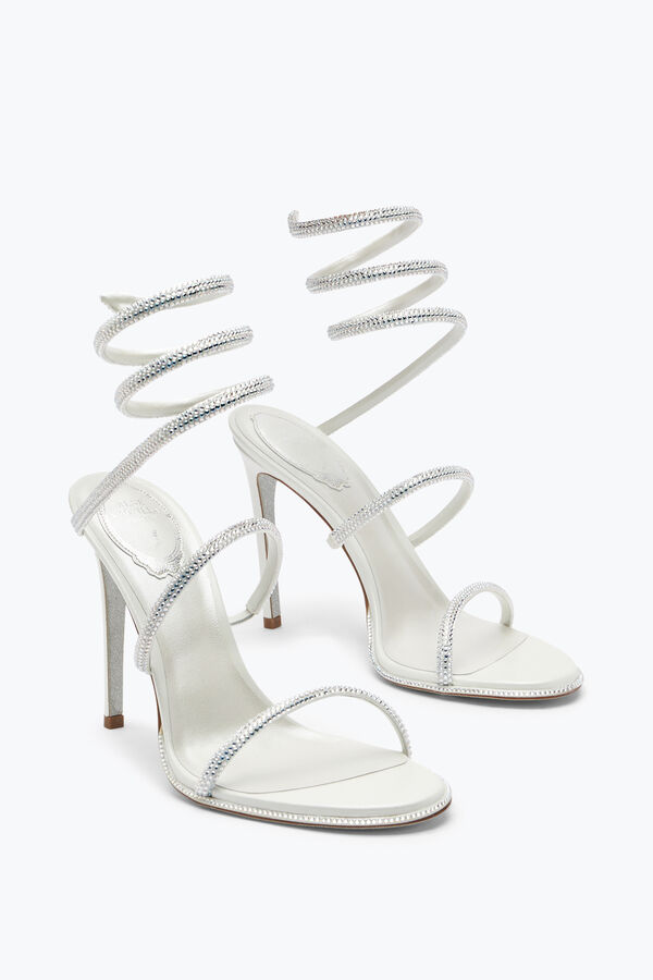 jeweled cleo 105 crystal elfenben sandal rene caovilla