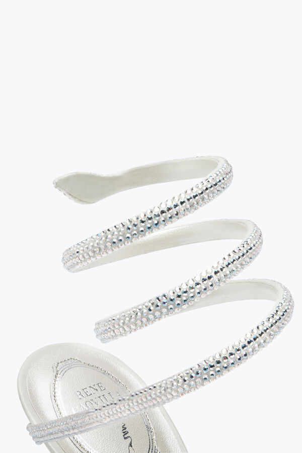 jeweled cleo 105 crystal elfenben sandal rene caovilla