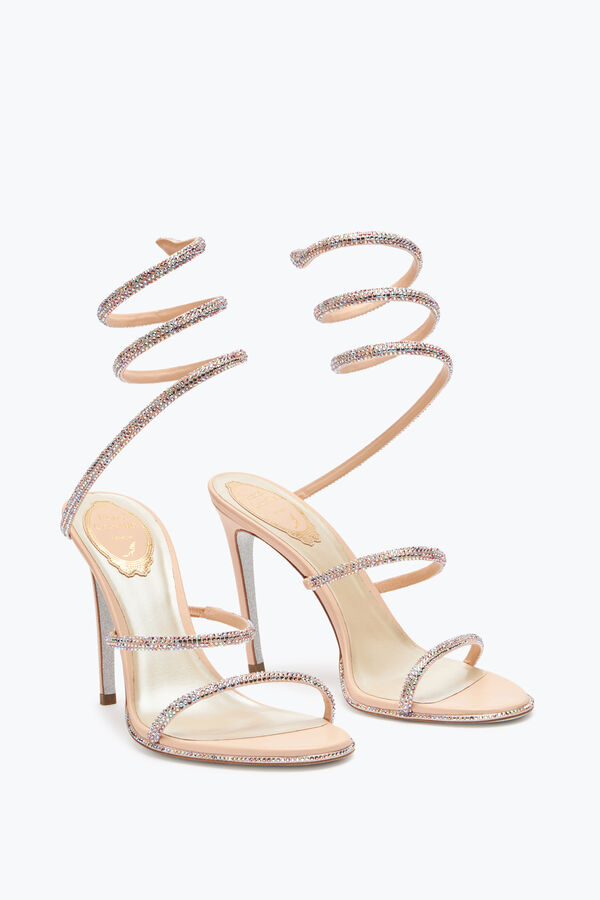 jeweled elegant rosa sandaler cleo rene caovilla