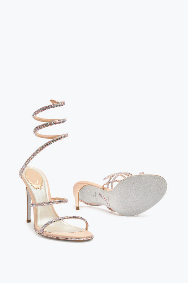 jeweled elegant rosa sandaler cleo rene caovilla
