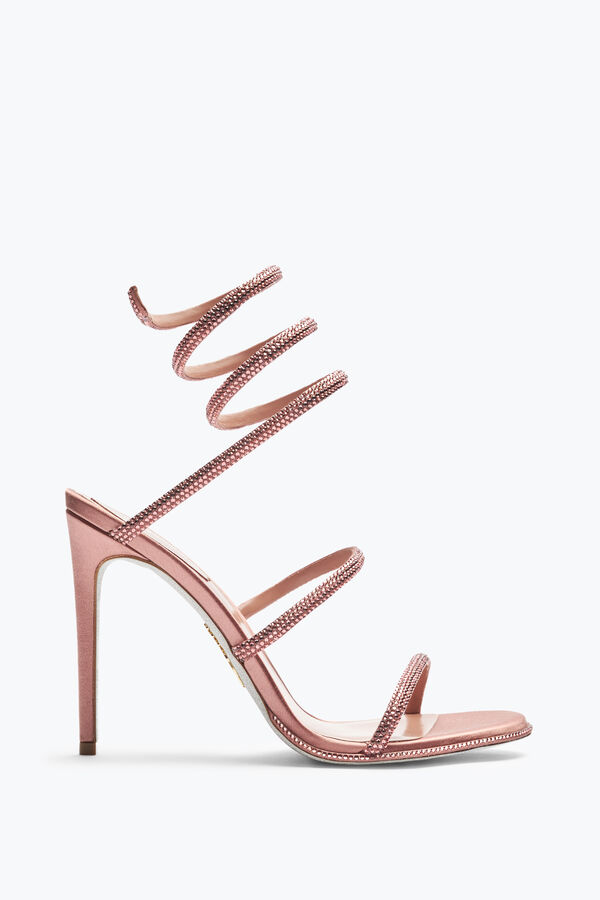 jeweled cleo rose gold sandal 105 rene caovilla