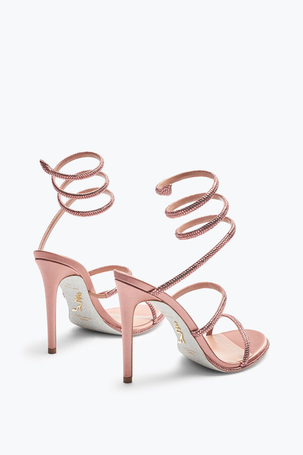 jeweled cleo rose gold sandal 105 rene caovilla