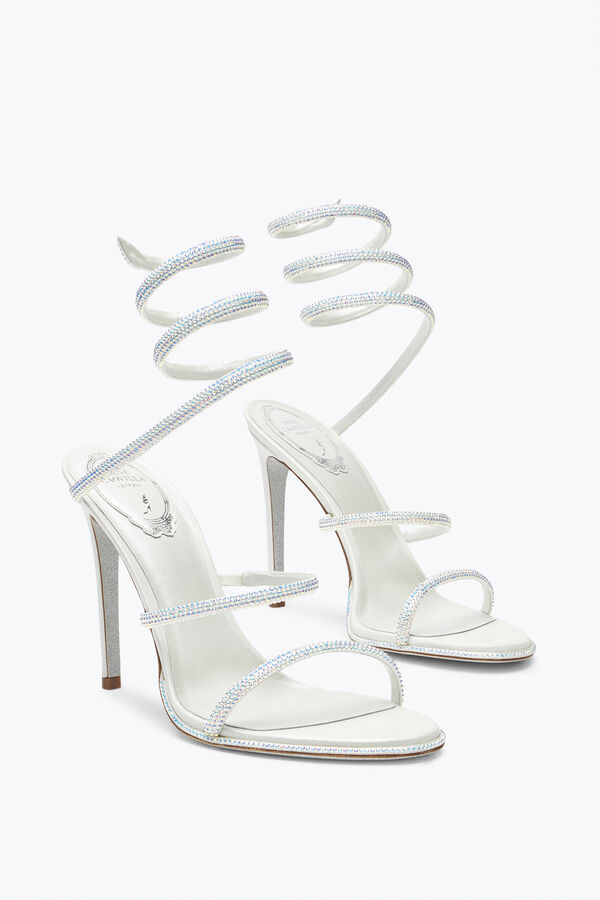 jeweled sandaler med strass cleo rene caovilla