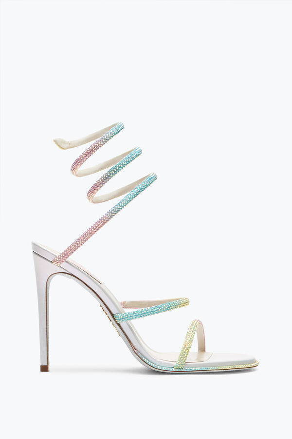 jeweled cleo burano sandal med kristaller 105 rene caovilla
