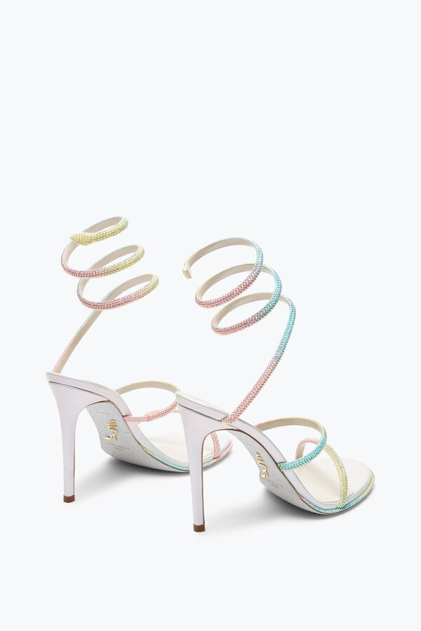 jeweled cleo burano sandal med kristaller 105 rene caovilla