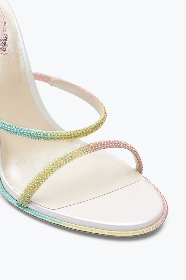 jeweled cleo burano sandal med kristaller 105 rene caovilla