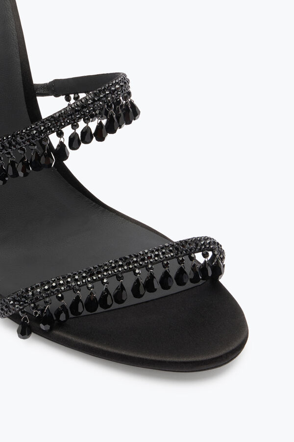 jeweled super ljuskrona svart sandal 105 rene caovilla