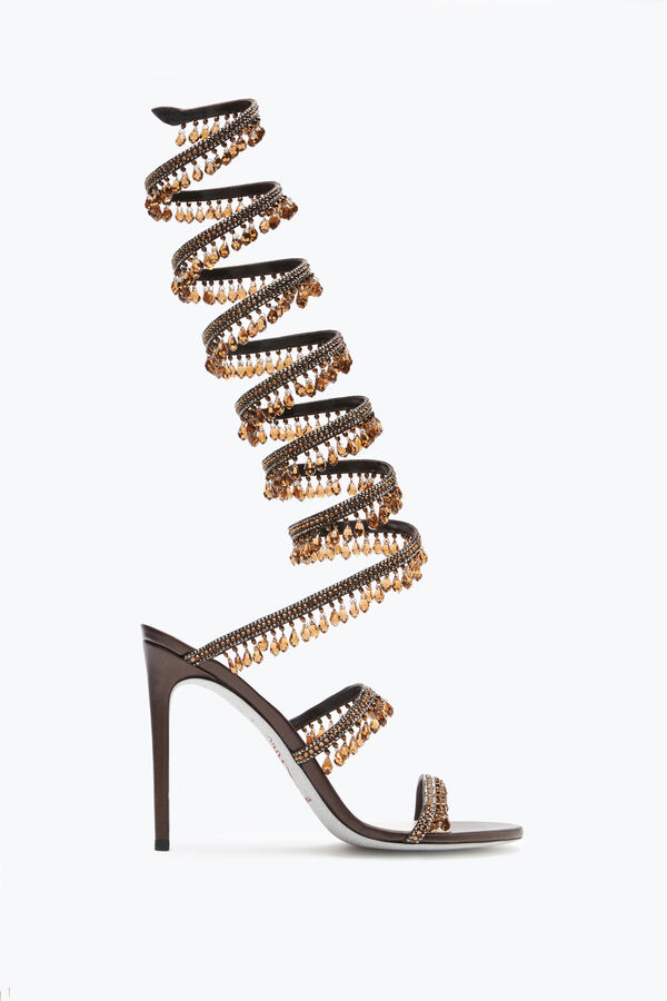 jeweled super ljuskrona i brons sandal 105 rene caovilla