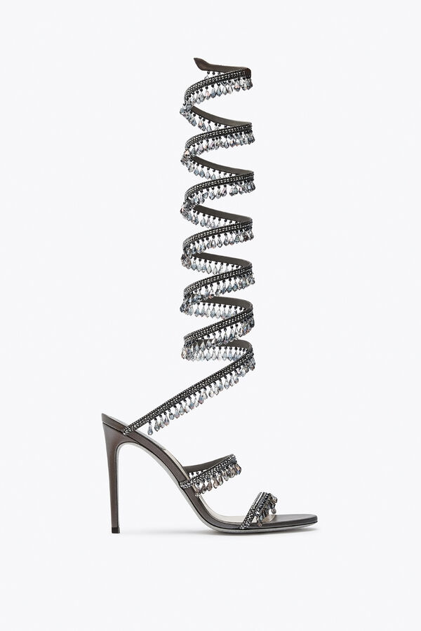 jeweled super ljuskrona antracit sandal 105 rene caovilla