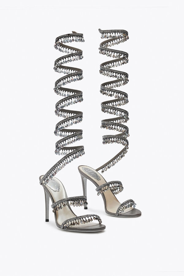 jeweled super ljuskrona antracit sandal 105 rene caovilla