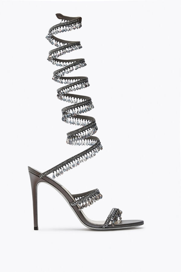 jeweled super ljuskrona antracit sandal 105 rene caovilla