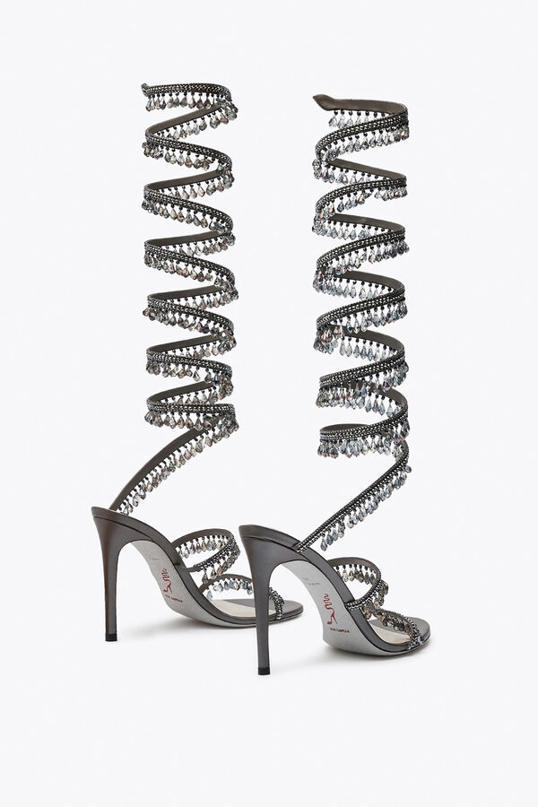 jeweled super ljuskrona antracit sandal 105 rene caovilla