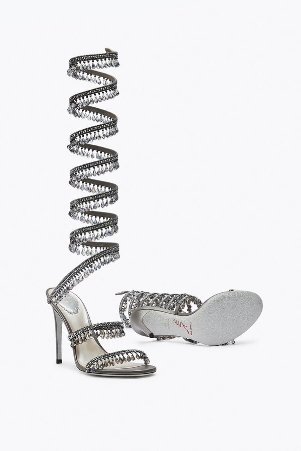 jeweled super ljuskrona antracit sandal 105 rene caovilla