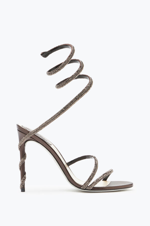 jeweled margot crystal brun sandal 105 rene caovilla