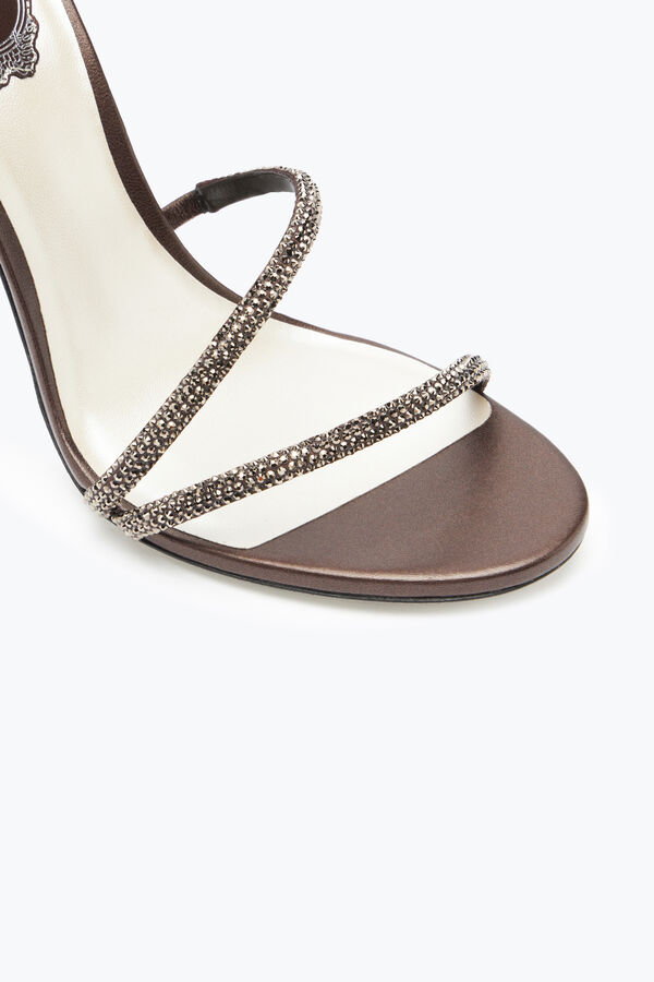jeweled margot crystal brun sandal 105 rene caovilla