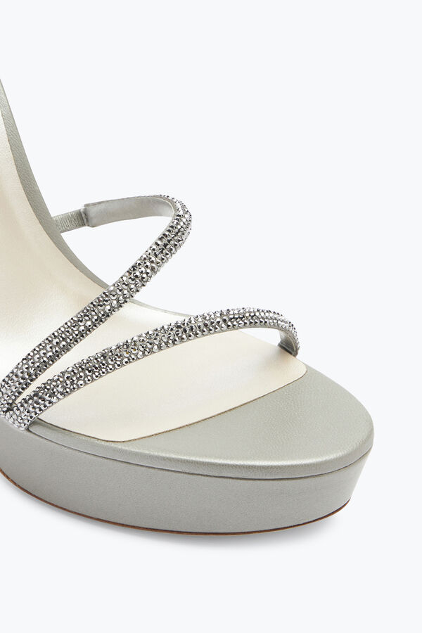 jeweled margot kristaller grÅ plattformen sandalen 130 rene caovilla