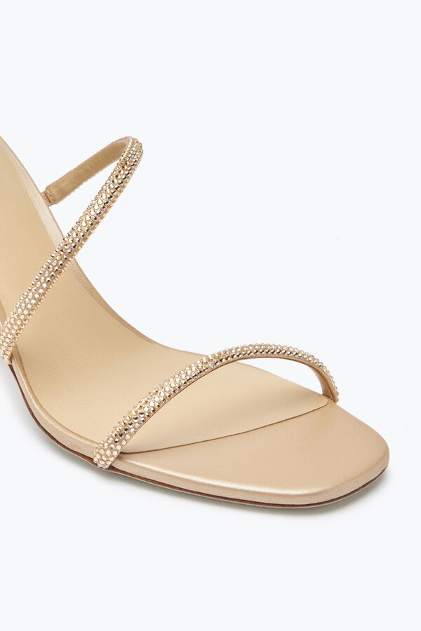 jeweled cleo crystal sandal beige 80 rene caovilla