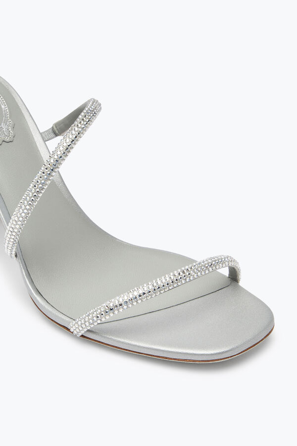 jeweled cleo crystal grå sandal 80 rene caovilla