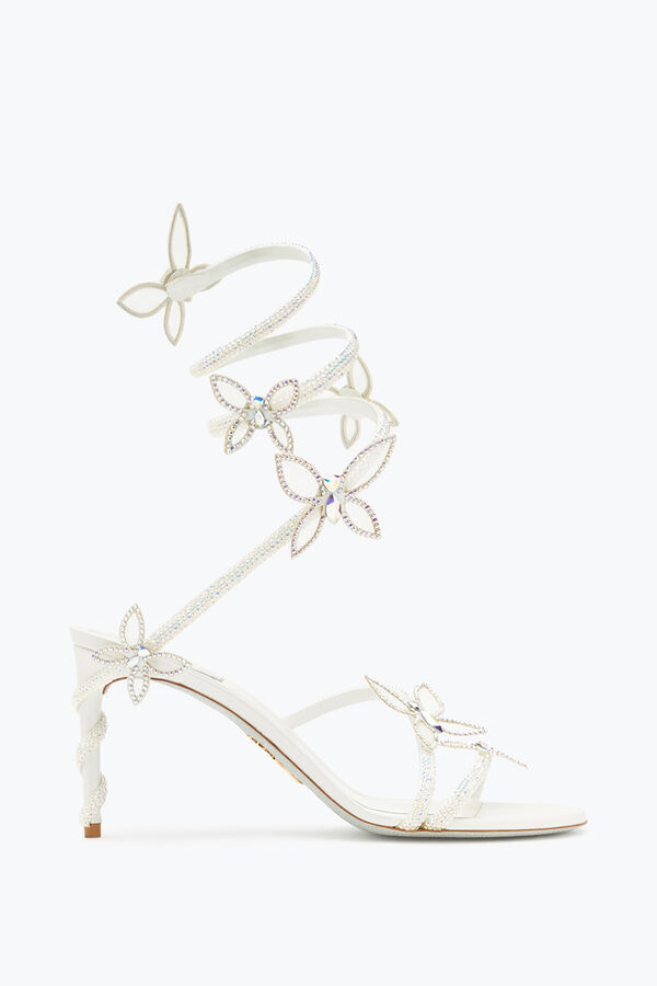 jeweled margot vit sandal med fjärilar 80 rene caovilla