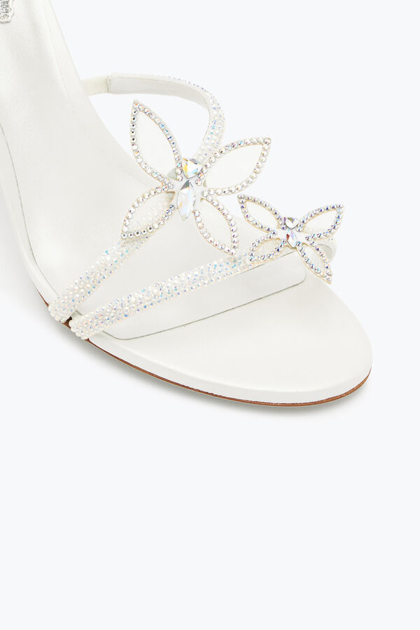 jeweled margot vit sandal med fjärilar 80 rene caovilla