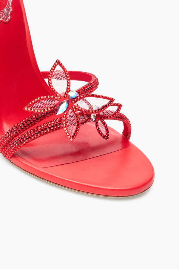 jeweled margot röd fjäril sandal 105 rene caovilla