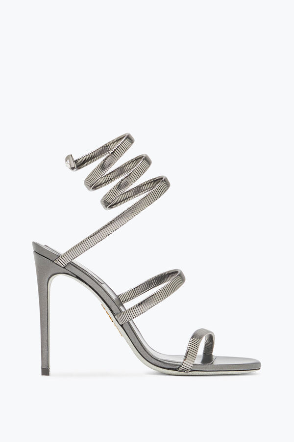 jeweled juniper gunmetal sandal 105 rene caovilla