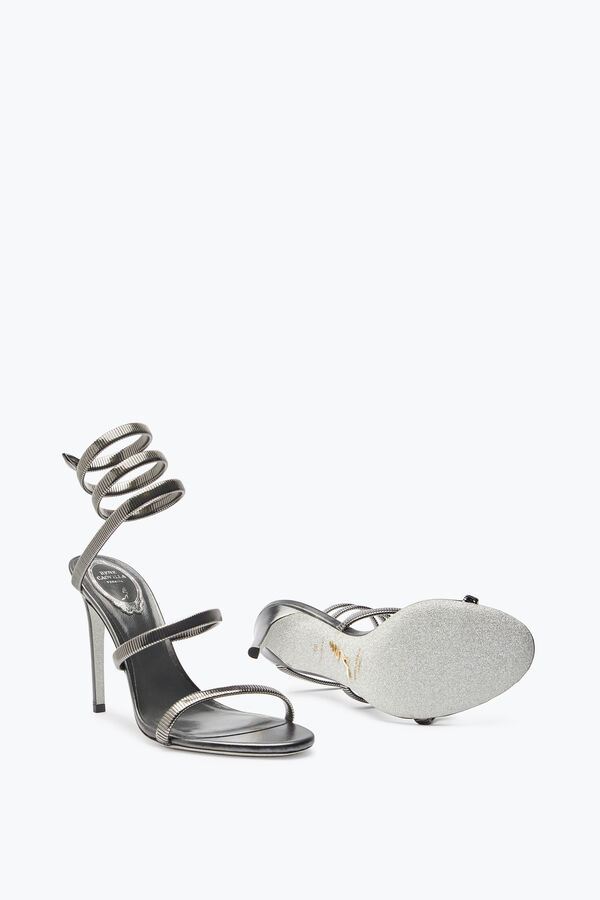 jeweled juniper gunmetal sandal 105 rene caovilla