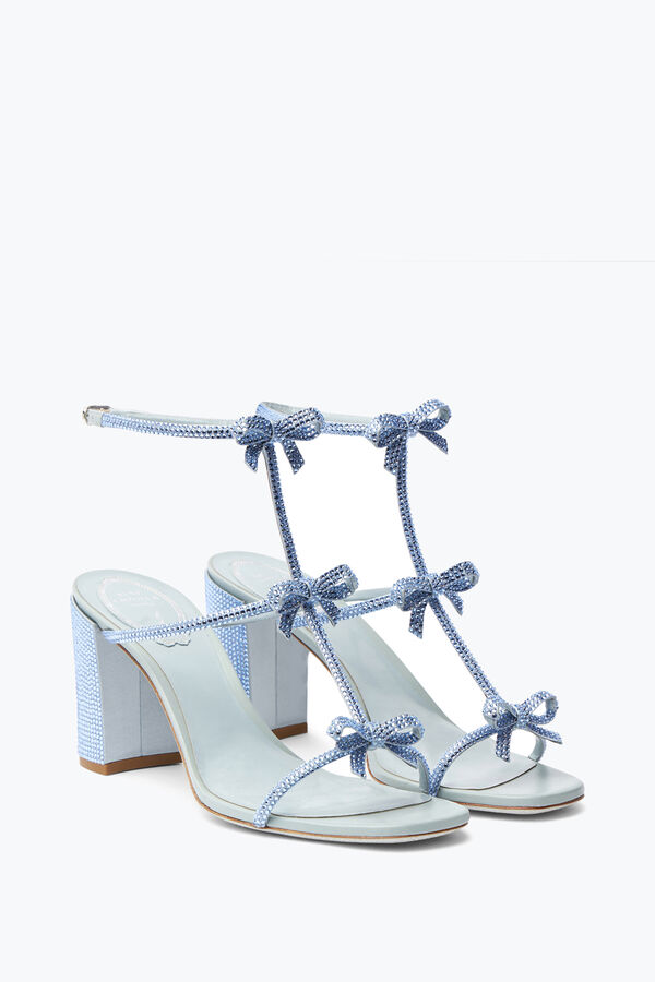jeweled caterina kristall pulver blå sandal 80 rene caovilla