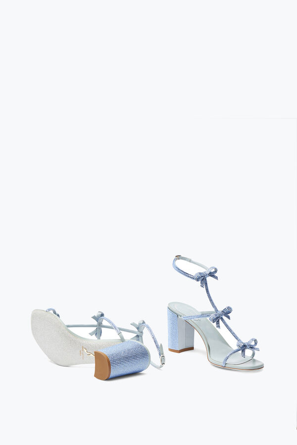 jeweled caterina kristall pulver blå sandal 80 rene caovilla