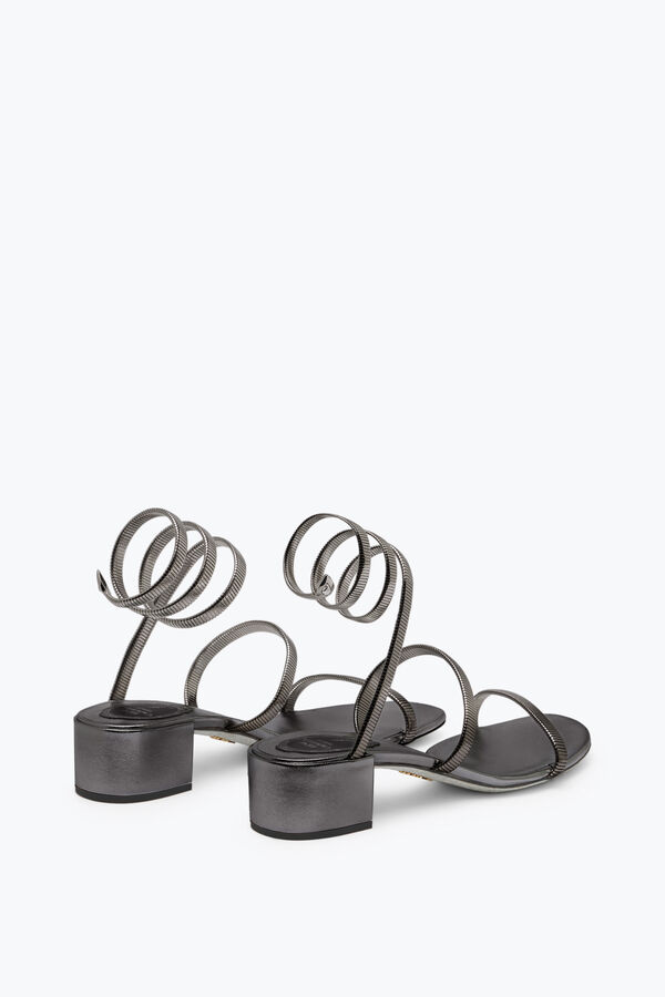 jeweled juniper gunmetal sandal 40 rene caovilla