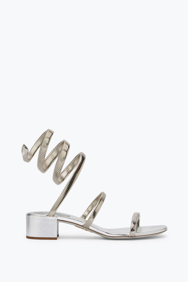 jeweled juniper silver sandal 40 rene caovilla
