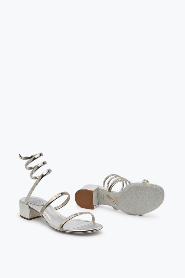 jeweled juniper silver sandal 40 rene caovilla