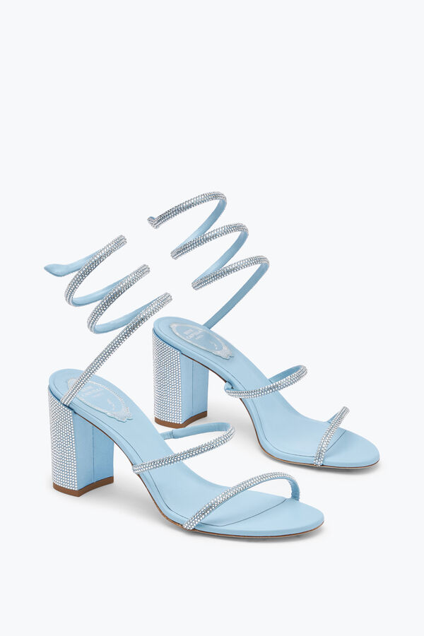 jeweled cleo pastell blå sandal 80 rene caovilla