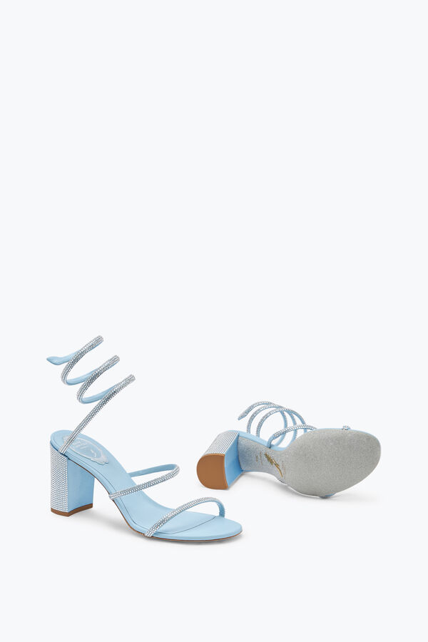 jeweled cleo pastell blå sandal 80 rene caovilla