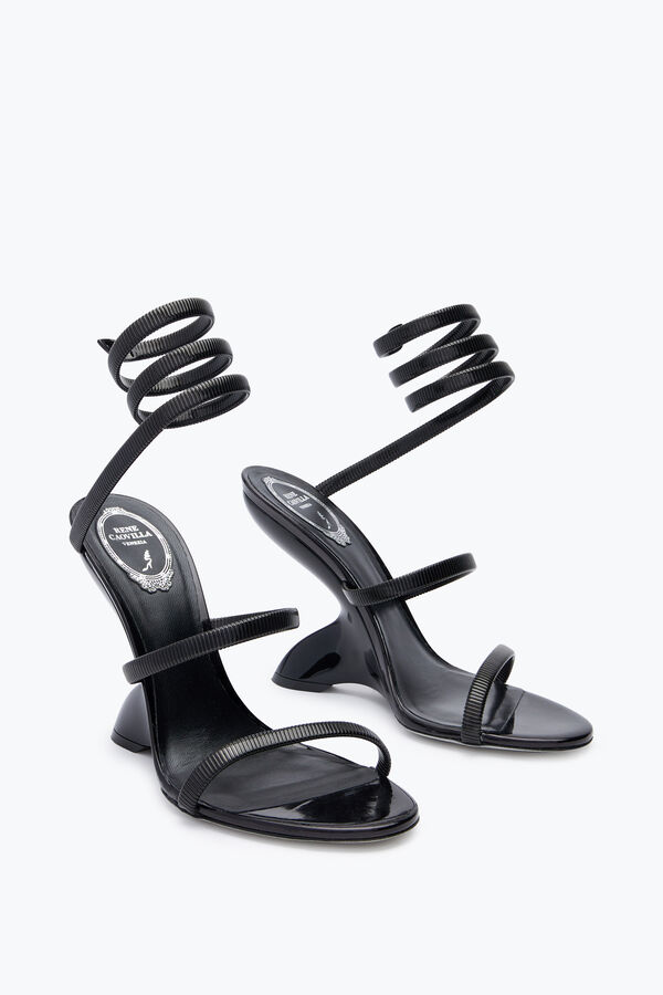 jeweled symphony svart sandal 105 rene caovilla