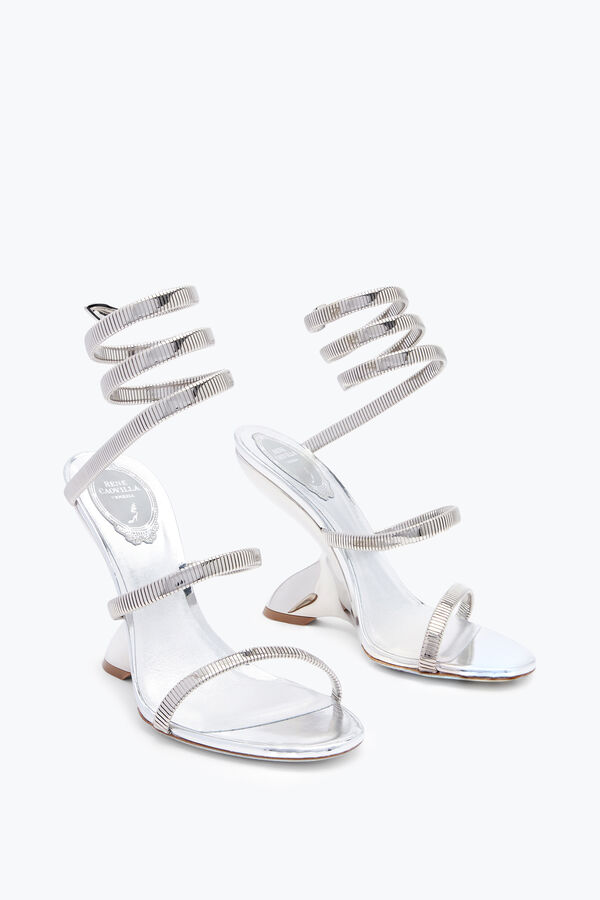 jeweled symphony speglade silver sandal 105 rene caovilla